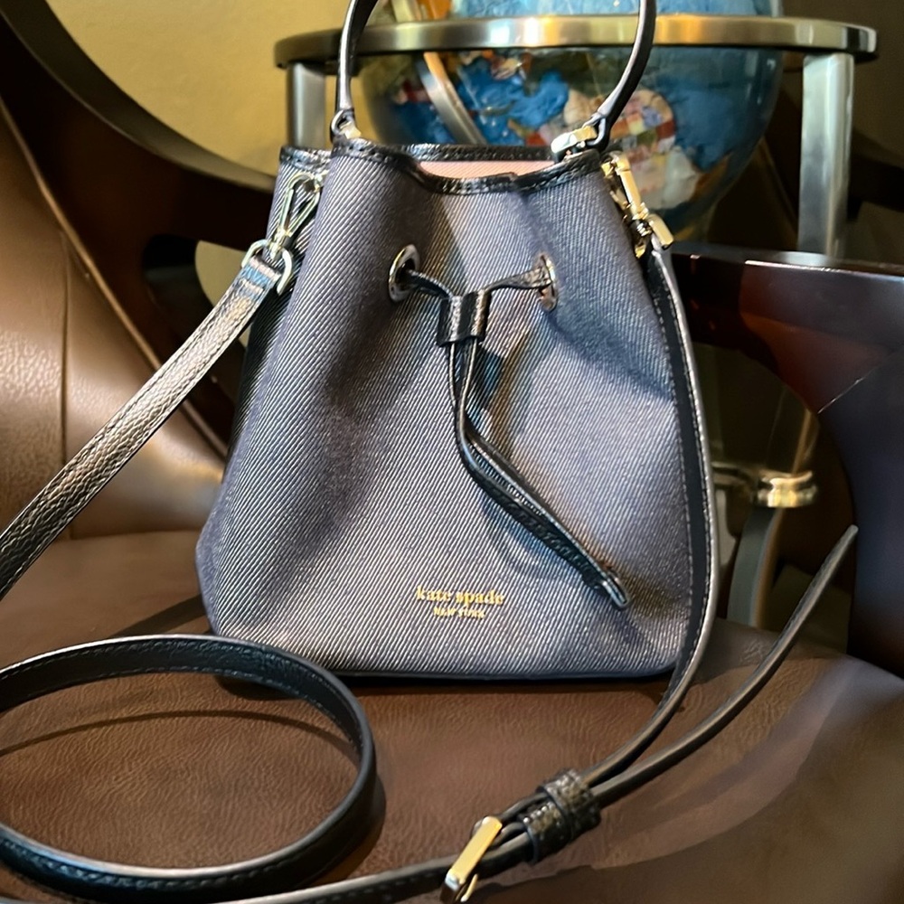 Kate Spade Denim and Black Crossbody Bag
